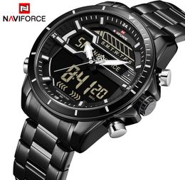 NAVIFORCE Mens Watches Top Luxury Brand Men Sport Watch Men039s Quartz LED Digital Clock Man Waterproof Army Military Wrist Wat4620211