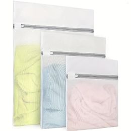 Laundry Bags 3Pcs Mesh Set: Underwear Washing Travel Clothes Storage Special Machine Wash Anti-Winding Organizers