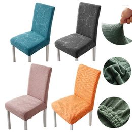 Chair Covers Universal Dinner Cover Stretch Polyester Slipcover Elastic Removable Seat Protector Anti-slip Wear Dust