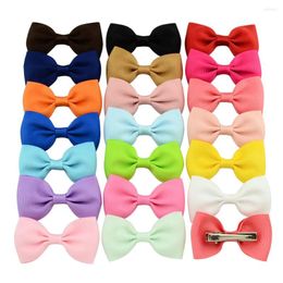 Dog Apparel 100pcs Pet Hair Accessories Solid Bows Grooming Products Fashion Candy Colours Girl