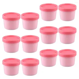 Storage Bottles 12 Pcs Mask Bottle Box Refillable Face Cream Container Cosmetics Jars Travel Lotion Sample Empty Body Butter Containers Case