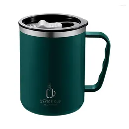 Water Bottles Insulated Coffee Cup 500ml Tumbler Travel Mug With Lid And Handle Stainless Steel Portable For Cold &