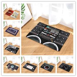 Carpets Floor Mat Vintage Tape Player Camera Printed Entrance Doormat Anti-slip Bedroom Living Room Hallway Carpet Soft Area Rug