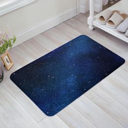 Carpets Star Galaxy Starry Sky Floor Mat Entrance Door Living Room Kitchen Rug Non-Slip Carpet Bathroom Doormat Home Decor