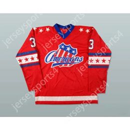 Gdsir Custom BOB MALCOLM ROCHESTER AMERICANS HOCKEY JERSEY Top Ed S-M-L-XL-XXL-3XL-4XL-5XL-6XL