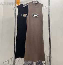 Basic & Casual Dresses designer Womens Dress Designer Sling Skirt Summer Light Luxury Brand New Sexy Hollowed-out Design Slim Waist Knit Hip High Sleeveless S-l L787