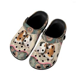 Slippers Boho Style Summer Sandals Outdoor Breathable Comfy Home For Adults Bohemian Hamster Beach Slides Indoor Garden Shoes