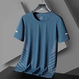Quick Dry Sport Running T Shirt Mens For 2023 TShirt Short Sleeves Summer Casual OverSize 5XL Top Tees GYM Tshirt Clothes 240402