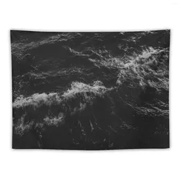 Tapestries Dark Ocean In Black And White Tapestry Decorative Wall Mural Room Decor For Girls Home Ornaments