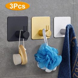 Hooks Wall Self Adhesive Door For Key Rack Towel Holder Hang On The Hanging Bathroom Accessories 1/2/3Pcs