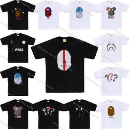 bapestar x gt shirts mens designer tshirt Crew Neck Short Sleeve Breathable Cotton Print Floral Sport Loose Summer Vacation sweatshirt