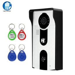 Intercom RFID Video Intercom Doorbell Call Panel Waterproof Video Camera Outdoor Unit Only with IR Night Vision 700TVL 125KHz for Home