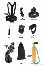 For Gopro hero 8 black Accessories kit Floating Chest Head Hand Helmet Mount strap for Go pro SJCAM SJ4000 SJ5000X Action camera7908925