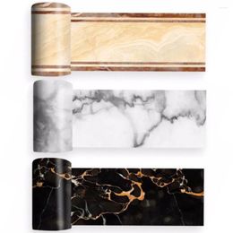 Window Stickers 1 Roll Tile Sticker 10x200cm Pvc Marble Self 3D Adhesive Bathroom Kitchen Wall Stair Floor Border