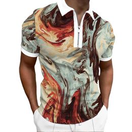 Large Size Long Sleeved Polo Shirt 3D Men's Astronaut Pattern Series Lapel DIY2022