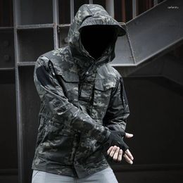 Men's Jackets 2024 M65 Army Clothes Casual Tactical Windbreaker Trench Men Waterproof Flight Pilot Coat Hoodie Man Military Field Jacket