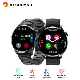 Watches KESHUYOU GT3 Smart Watch Men BT Call Connected For Women Wristwatch Sleep Heart Rate Waterproof Smartwatch for Android iOS Phone