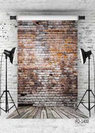 Red brick wall Backgrounds for Pet Toy Po Studio Baby Shower Newborn Children Pophone Pography Backdrops Wooden Floor311t4909167