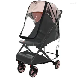 Stroller Parts Universal Baby Plastic Rain Cover And Windproof Lightweight Waterproof Weatherproof Transparent Umbrella