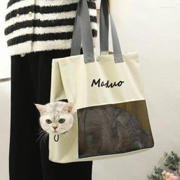 Cat Carriers Pet Dog Outing Bag Hand-held Canvas Lion Cute Net Celebrity Premium Cross-body Shoulder Products Supplies