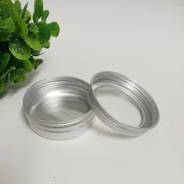 Storage Bottles 10 Pcs/Lot 100g - 120g Loose Powder Jar Wedding Gift Box Metal For Candy Candle