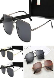 2020 Fashion Round Sunglasses for mens womens Brand Designer Sun glasses women men Plank Frame Flash Mirror UV400 Lens with case d1636626