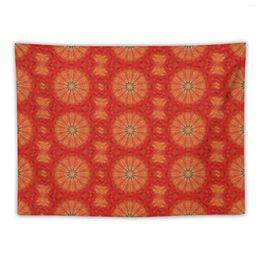 Tapestries Orange Burst Tapestry Wallpaper Bedroom Cute Room Decor