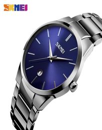 2020 SKMEI Men Watches Luxury Golden Steel Bracelet Quartz Wristwatches Date Time Male Clock Waterproof Watch Reloj hombre 9140 T28686066