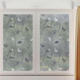 Window Stickers 45x58cm Privacy Bathroom Opaque Static Cling Film Non Adhesive Glass Cover Decorative Frosted Tint Home Supplies