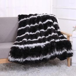 Blankets Product Plush Blanket Printing Double Warmth Sofa Cushion Multi-purpose Autumn Winter Household Items Home Textile