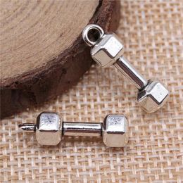 Charms Phone Pendant Dumbbell Jewellery 21x6x6mm 10pcs