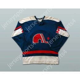 Gdsir Custom ALAIN BEAULE QUEBEC NORDIQUES HOCKEY JERSEY Top Ed S-M-L-XL-XXL-3XL-4XL-5XL-6XL