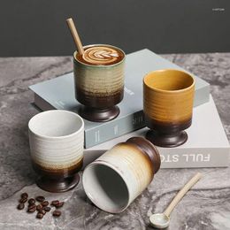 Cups Saucers 1pcs Creative Jananese Ceramic Coffee Cup Espresso Mug Chinese Teacup Pottery Tea Bowl Afternoon Goblet Mugs