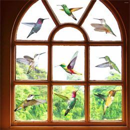 Window Stickers 1 Set Of Nine Birds Kit DIY Glass Sticker Children's Room Home Layout Wallpaper Applique Decal