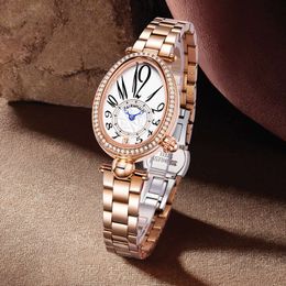 Mark Huafei Brand Women's Fashion Temperament Atmosphere Diamond Queen Series Tiktok Quartz Watch