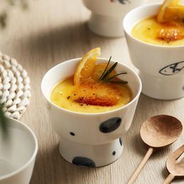 Bowls Ceramic Tableware Exported To Japan High-footed Dessert Bowl Dried Fruit Tea Ice Cream Ceremony Decoration