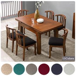 Chair Covers Modern Dust Stool Cover Spandex Jacquard Seat Elastic Removable Washable Cushion For Dining Room