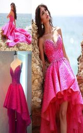 High Low Pageant Dresses For Teens Beaded Collar Sequins Pearls Tulle And Lace Prom Dress Personalised Zipper Cocktail Dress Eveni9414439