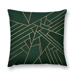 Pillow Emerald Night - Dark Throw Plaid Sofa Christmas Luxury Living Room Decorative S