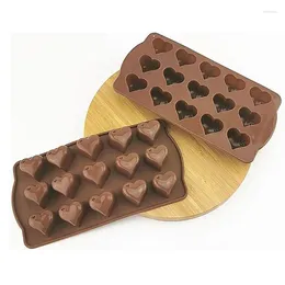 Baking Moulds 3d Silicone Mold 15-Cavities Thick Food Grade Practical Chocolate Candy Jelly Accessories Kitchen Tools