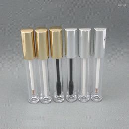 Storage Bottles 6ml Clear Lip Tube Gold/silver Lid Serum Oil Gloss/honey/mascara/eye Liner Liquid Gel Make Up Cosmetic Art Nail Packing