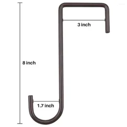 Hooks 6 Pieces Fence Lamp Metal Hook Fixing Hardware Gardening Accessory