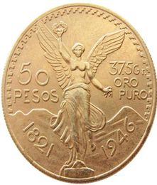 Viatage 18211921 Mexico 50 Peso Coin GoldSilver 37373mm Arts Crafts Creative Souvenir Commemorative Coins Mexicanos Fifty Peso3515161