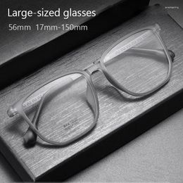 Sunglasses Frames Large Size Eyeglasses Man Pure Titanium Retro Fashion Polygon Eyewear TR90 Transparent Optical Prescription Glasses Frame