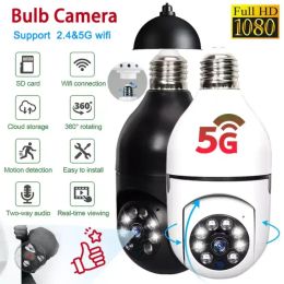 Cameras Hd 3mp 1080p 5g Wireless Ptz Cmos Sensor Wide Angle Ip Network Surveillance Security Camera Bulb Light 360 Wifi HD Night Vision