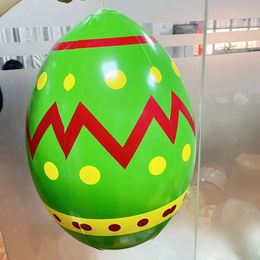 24 inch Inflatable Easter Egg Balloon PVC Decoration Inflatable Ball Outdoor Easter Yard Decoration Party for Garden Lawn Indoor 240322