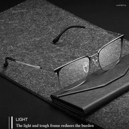 Sunglasses Frames Glasses Frame Pure Titanium High Quality Men Optical Eyewear Prescription Eyeglasses Full Rim Business Style Male