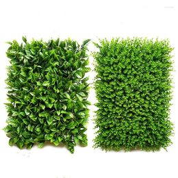 Decorative Flowers 50 Pcs Artificial Grass Wall Planting Family Office Garden Christmas Vines Room Decor Home Indoor Decoration