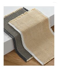 Carpets GBG0398 Small Square Towel Mat Bathroom Floor Entrance Water Absorbing And Non Slip Foot Bedside