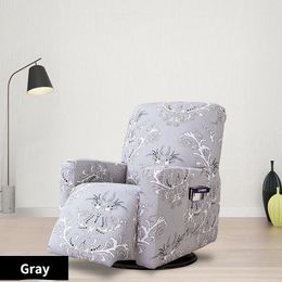 Chair Covers Elastic Cover Printed Armchair Slipcover For Living Room All-inclusive Recliner Sofa Spandex Couch Protector